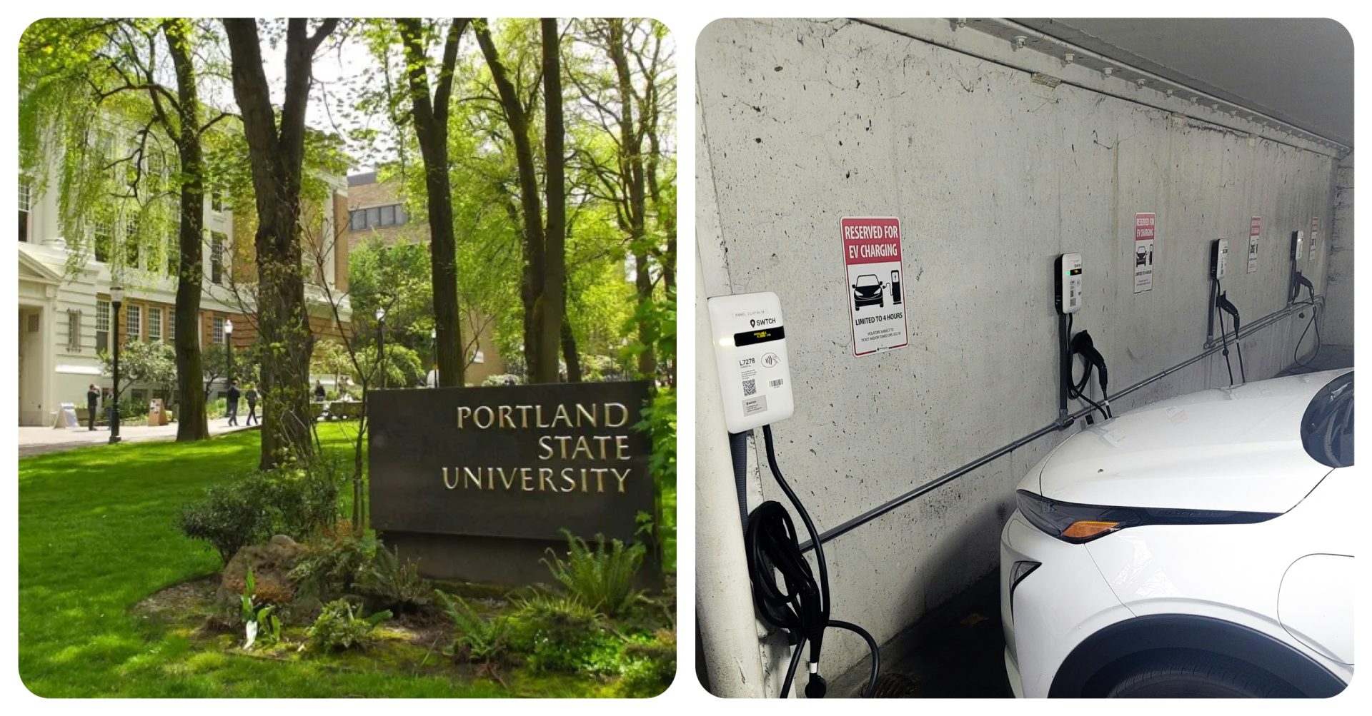 Portland State University & SWTCH EV charging